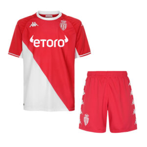 AS Monaco 2021/22 Home Adult Jersey And Shorts Kit