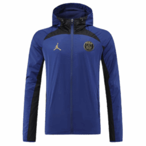 Paris Saint-Germain 2022 Windbreaker Hoodie Jacket Navy