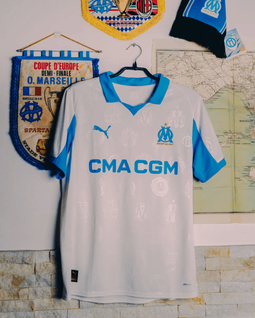Olympique Marseille 2025-26 Home Jersey – Iconic & Powerful City Tribute