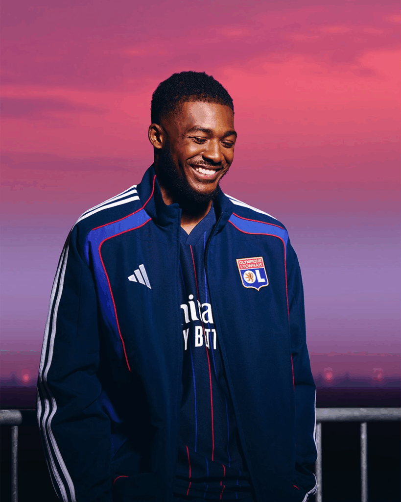 Olympique Lyonnais 2025-26 Away Jersey: Stunning Pride in Red & Blue