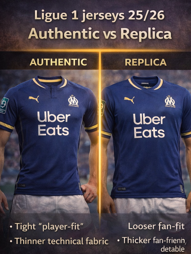 ligue 1 jerseys 25/26 authentic vs replica: Honest Comparison That Actually Matters