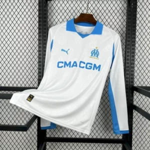 Olympique Marseille 2025/26 Home Long Sleeve Jersey