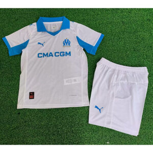 Olympique Marseille 2025/26 Home Adult Jersey And Shorts Kit