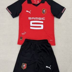 Stade Rennais 2025/26 Home Kids Jersey And Shorts Kit