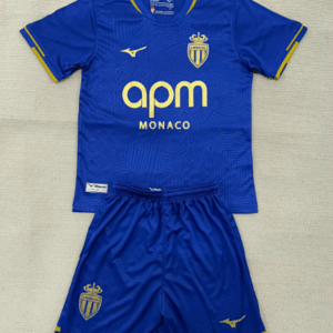 AS Monaco 2025/26 Away Kids Jersey And Shorts Kit