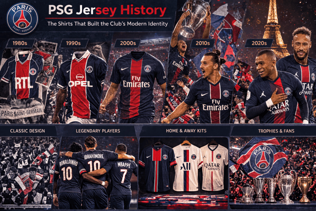 PSG Jersey History: The Shirts That Built the Club's Modern Identity b04d3be2 5294 4557 a45c 196f02b59422